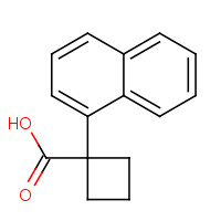 59725-63-2 1-naphthalen-1-ylcyclobutane-1-carboxylic acid chemical structure