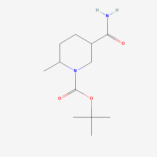 1253200-93-9 tert-butyl 5-carbamoyl-2-methylpiperidine-1-carboxylate chemical structure