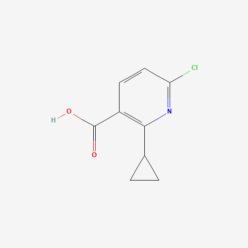 862695-75-8 6-chloro-2-cyclopropylpyridine-3-carboxylic acid chemical structure