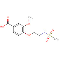 200403-27-6 4-[2-(methanesulfonamido)ethoxy]-3-methoxybenzoic acid chemical structure