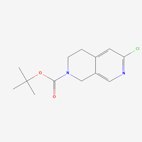 1396777-92-6 tert-butyl 6-chloro-3,4-dihydro-1H-2,7-naphthyridine-2-carboxylate chemical structure