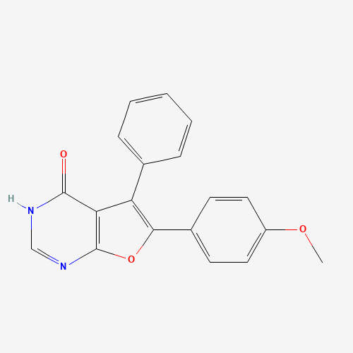 873306-33-3 6-(4-methoxyphenyl)-5-phenyl-3H-furo[2,3-d]pyrimidin-4-one chemical structure
