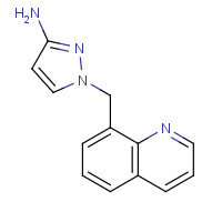 1183577-36-7 1-(quinolin-8-ylmethyl)pyrazol-3-amine chemical structure