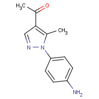 1404530-92-2 1-[1-(4-aminophenyl)-5-methylpyrazol-4-yl]ethanone chemical structure