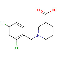 896045-26-4 1-[(2,4-dichlorophenyl)methyl]piperidine-3-carboxylic acid chemical structure