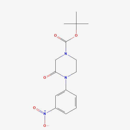 925920-73-6 tert-butyl 4-(3-nitrophenyl)-3-oxopiperazine-1-carboxylate chemical structure