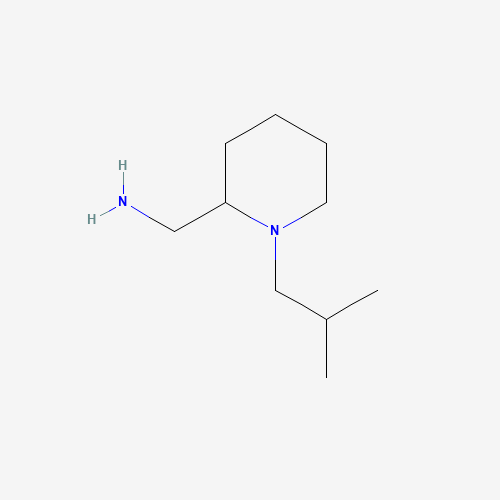 879611-04-8 [1-(2-methylpropyl)piperidin-2-yl]methanamine chemical structure