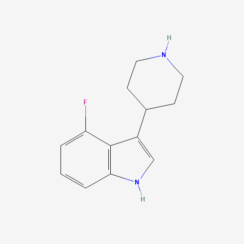 173150-61-3 4-fluoro-3-piperidin-4-yl-1H-indole chemical structure