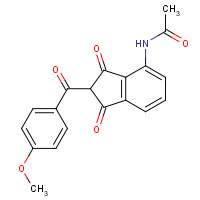 247149-95-7 N-[2-(4-methoxybenzoyl)-1,3-dioxoinden-4-yl]acetamide chemical structure