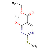 1092301-59-1 ethyl 4-methoxy-2-methylsulfanylpyrimidine-5-carboxylate chemical structure