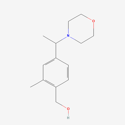 1423070-35-2 [2-methyl-4-(1-morpholin-4-ylethyl)phenyl]methanol chemical structure