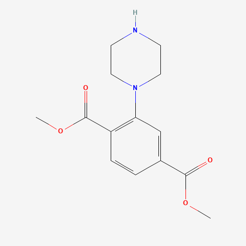 898547-76-7 dimethyl 2-piperazin-1-ylbenzene-1,4-dicarboxylate chemical structure