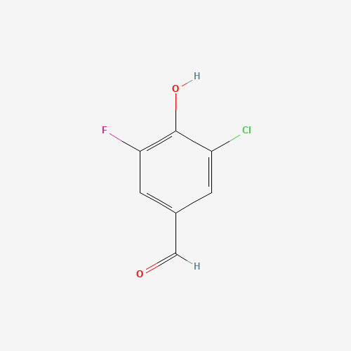 870704-13-5 3-chloro-5-fluoro-4-hydroxybenzaldehyde chemical structure