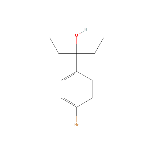 850918-14-8 3-(4-bromophenyl)pentan-3-ol chemical structure