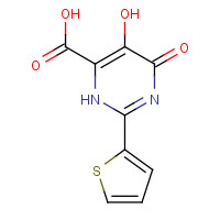391680-79-8 5-hydroxy-4-oxo-2-thiophen-2-yl-1H-pyrimidine-6-carboxylic acid chemical structure