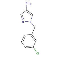 1002033-41-1 1-[(3-chlorophenyl)methyl]pyrazol-4-amine chemical structure