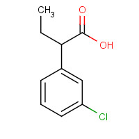 188014-55-3 2-(3-chlorophenyl)butanoic acid chemical structure