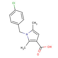 1036599-90-2 1-[(4-chlorophenyl)methyl]-2,5-dimethylpyrrole-3-carboxylic acid chemical structure