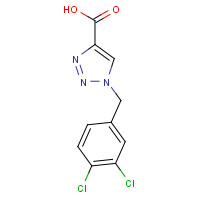 1111881-85-6 1-[(3,4-dichlorophenyl)methyl]triazole-4-carboxylic acid chemical structure