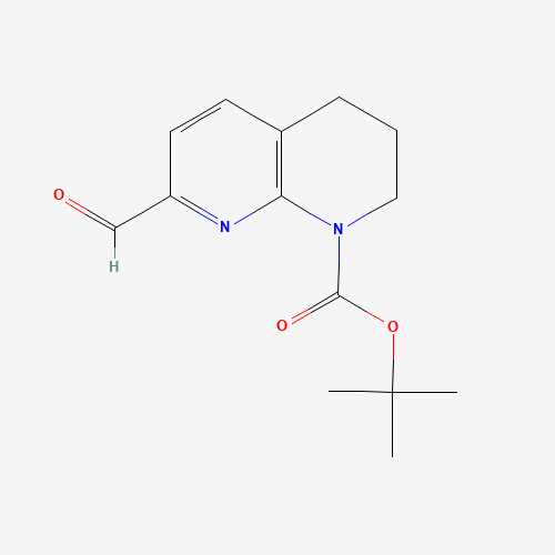 912270-39-4 tert-butyl 7-formyl-3,4-dihydro-2H-1,8-naphthyridine-1-carboxylate chemical structure