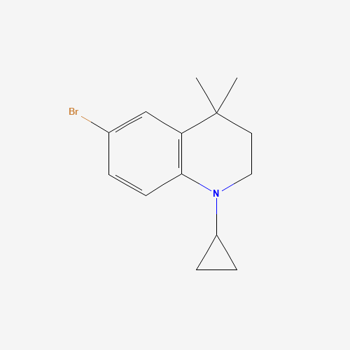 345964-68-3 6-bromo-1-cyclopropyl-4,4-dimethyl-2,3-dihydroquinoline chemical structure