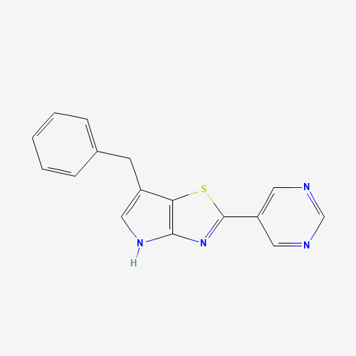 1312363-70-4 6-benzyl-2-pyrimidin-5-yl-4H-pyrrolo[2,3-d][1,3]thiazole chemical structure