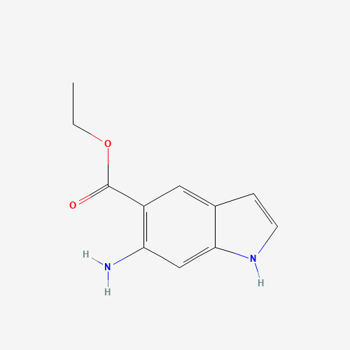 174311-74-1 ethyl 6-amino-1H-indole-5-carboxylate chemical structure