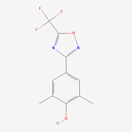 153168-59-3 2,6-dimethyl-4-[5-(trifluoromethyl)-1,2,4-oxadiazol-3-ylidene]cyclohexa-2,5-dien-1-one chemical structure