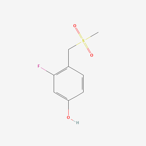1037776-17-2 3-fluoro-4-(methylsulfonylmethyl)phenol chemical structure
