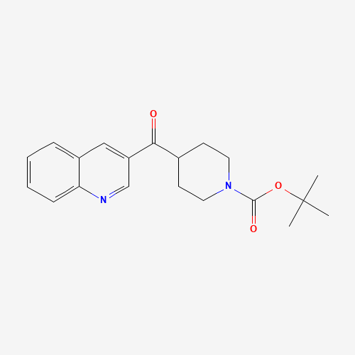 669074-89-9 tert-butyl 4-(quinoline-3-carbonyl)piperidine-1-carboxylate chemical structure