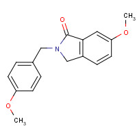 286434-74-0 6-methoxy-2-[(4-methoxyphenyl)methyl]-3H-isoindol-1-one chemical structure