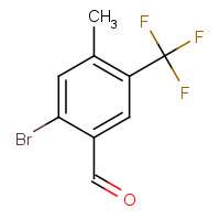 1350761-21-5 2-bromo-4-methyl-5-(trifluoromethyl)benzaldehyde chemical structure