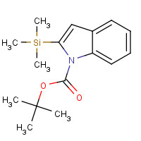 146337-49-7 tert-butyl 2-trimethylsilylindole-1-carboxylate chemical structure