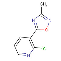 890095-56-4 5-(2-chloropyridin-3-yl)-3-methyl-1,2,4-oxadiazole chemical structure
