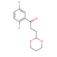 884504-26-1 1-(2,5-difluorophenyl)-3-(1,3-dioxan-2-yl)propan-1-one chemical structure
