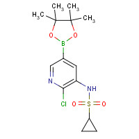 1083326-53-7 N-[2-chloro-5-(4,4,5,5-tetramethyl-1,3,2-dioxaborolan-2-yl)pyridin-3-yl]cyclopropanesulfonamide chemical structure