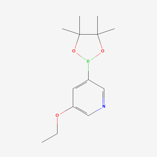 1171892-40-2 3-ethoxy-5-(4,4,5,5-tetramethyl-1,3,2-dioxaborolan-2-yl)pyridine chemical structure