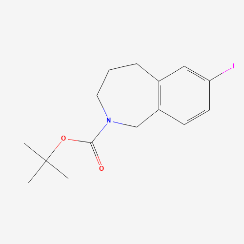 1158743-92-0 tert-butyl 7-iodo-1,3,4,5-tetrahydro-2-benzazepine-2-carboxylate chemical structure