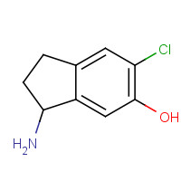 479205-41-9 3-amino-6-chloro-2,3-dihydro-1H-inden-5-ol chemical structure