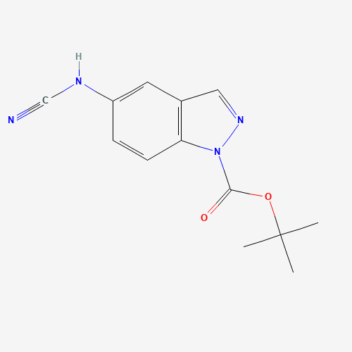 887594-17-4 tert-butyl 5-(cyanoamino)indazole-1-carboxylate chemical structure