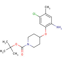 862874-17-7 tert-butyl 4-(2-amino-5-chloro-4-methylphenoxy)piperidine-1-carboxylate chemical structure
