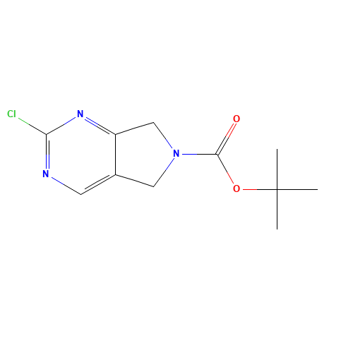 1211581-47-3 tert-butyl 2-chloro-5,7-dihydropyrrolo[3,4-d]pyrimidine-6-carboxylate chemical structure