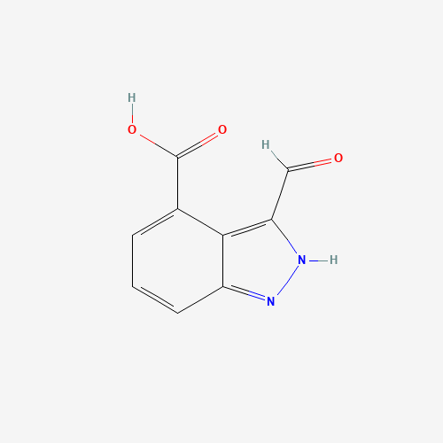 885519-78-8 3-formyl-2H-indazole-4-carboxylic acid chemical structure