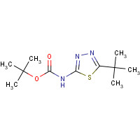 1140918-37-1 tert-butyl N-(5-tert-butyl-1,3,4-thiadiazol-2-yl)carbamate chemical structure