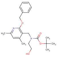 1616288-91-5 tert-butyl N-[(4,6-dimethyl-2-phenylmethoxypyridin-3-yl)methyl]-N-(2-hydroxyethyl)carbamate chemical structure