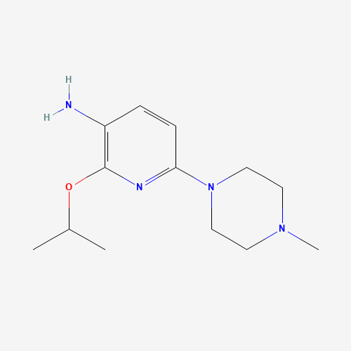 1095033-59-2 6-(4-methylpiperazin-1-yl)-2-propan-2-yloxypyridin-3-amine chemical structure