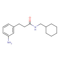 273746-74-0 3-(3-aminophenyl)-N-(cyclohexylmethyl)propanamide chemical structure