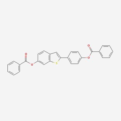 84449-64-9 [4-(6-benzoyloxy-1-benzothiophen-2-yl)phenyl] benzoate chemical structure