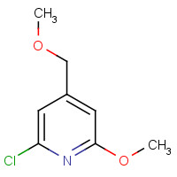 1402738-51-5 2-chloro-6-methoxy-4-(methoxymethyl)pyridine chemical structure