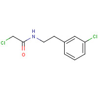34162-15-7 2-chloro-N-[2-(3-chlorophenyl)ethyl]acetamide chemical structure